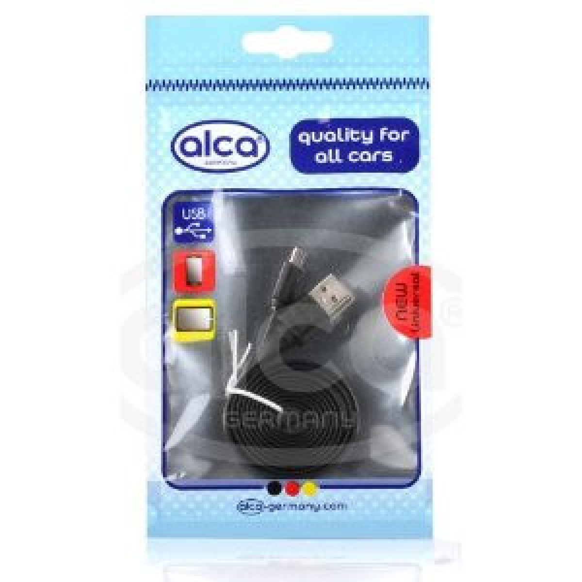 ALCA-kaapeli Micro USB 2.0, musta, 100 cm pitkä (älypuhelimille, MP3-soittimille)