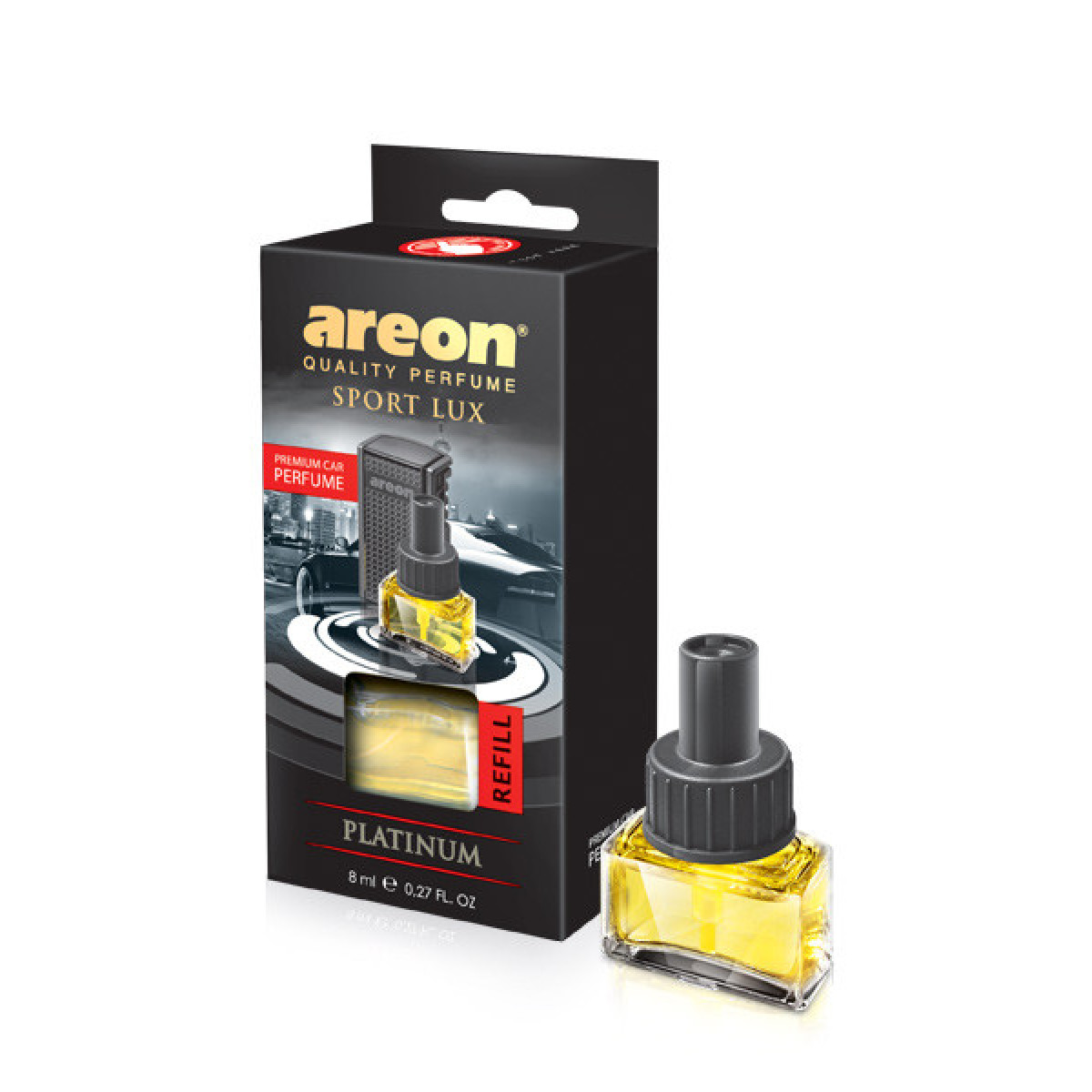 AREON Car Platinum Refill, täyttöpakkaus ilmanraikastimelle, 8 ml