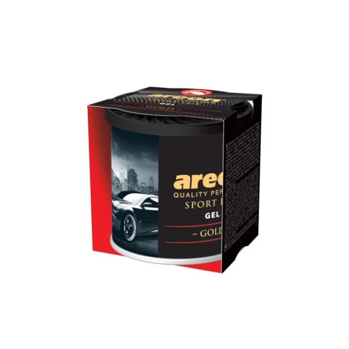 AREON Gel Sport Lux Gold, Ilmanraikastin laatikossa