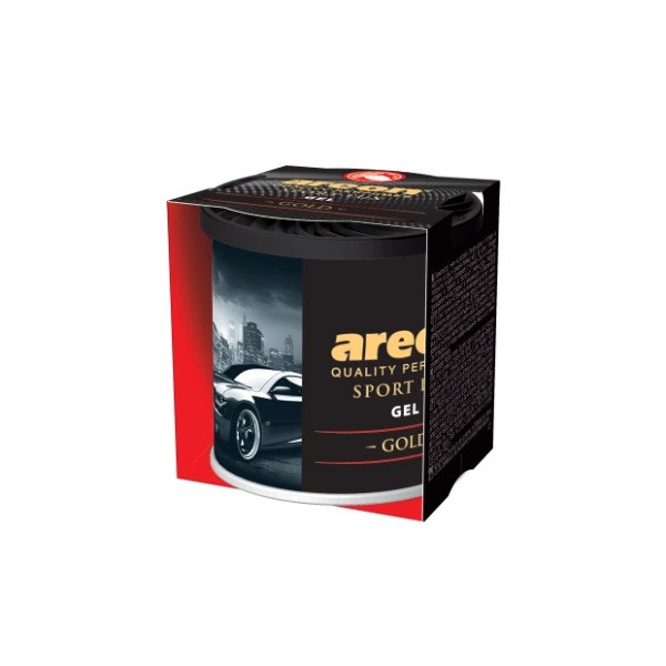 AREON Gel Sport Lux Gold, Ilmanraikastin laatikossa