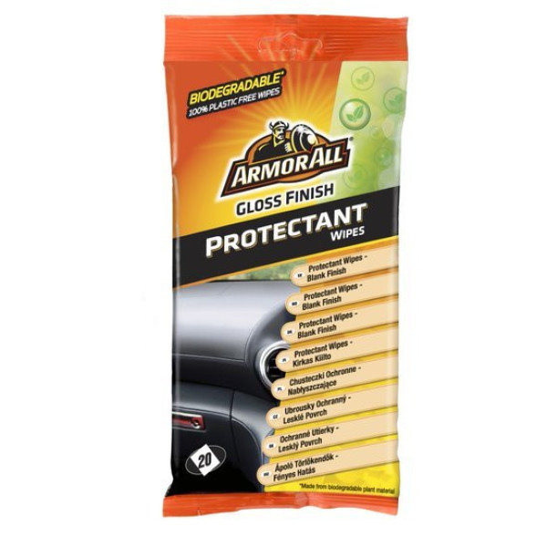 ARMORALL Dash gloss flow wipes, pyyhkeet muoville, vinyylille kiiltävällä pinnalla, 20 kpl