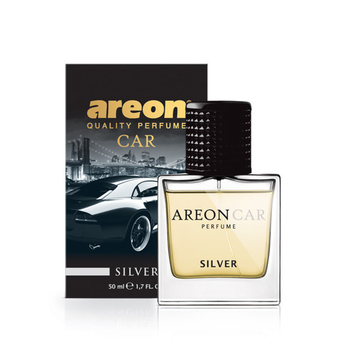AREON Car Perfume Silver ilmanraikastinsuihke, 50 ml