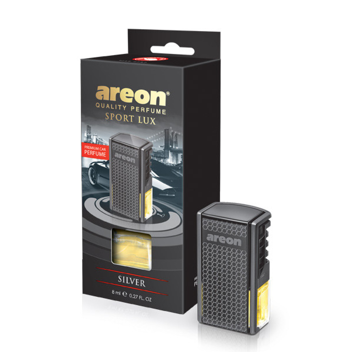 AREON Car Silver -ilmanraikastin, 8 ml