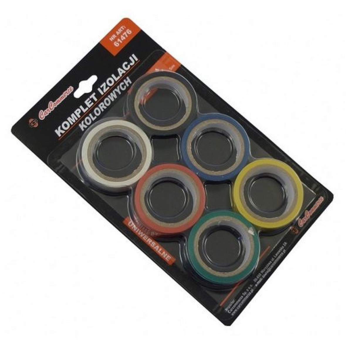 CARCOMMERCE Spalvotų izoliacijų komplektas 6vnt