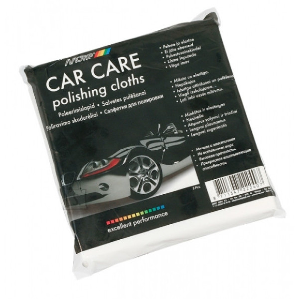 Carpolishing Towel 5-pack, kiillotusliinoja, 5 kpl.