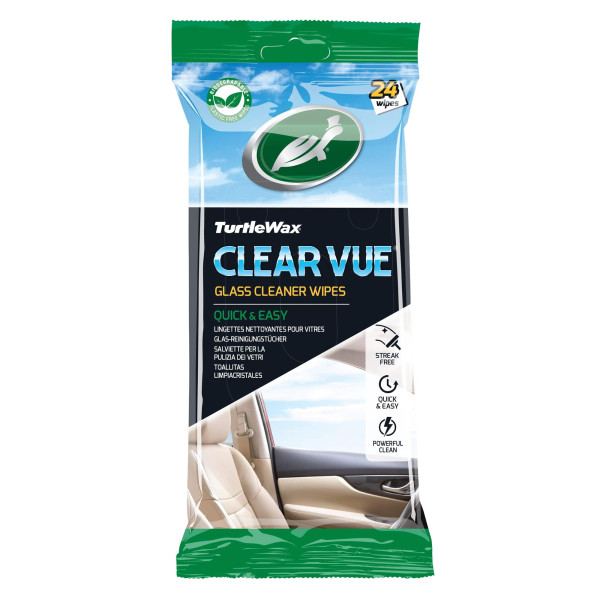 TURTLE WAX Clear vue glass wipes 24PK X6, lasinpuhdistusliinat, 24 kpl