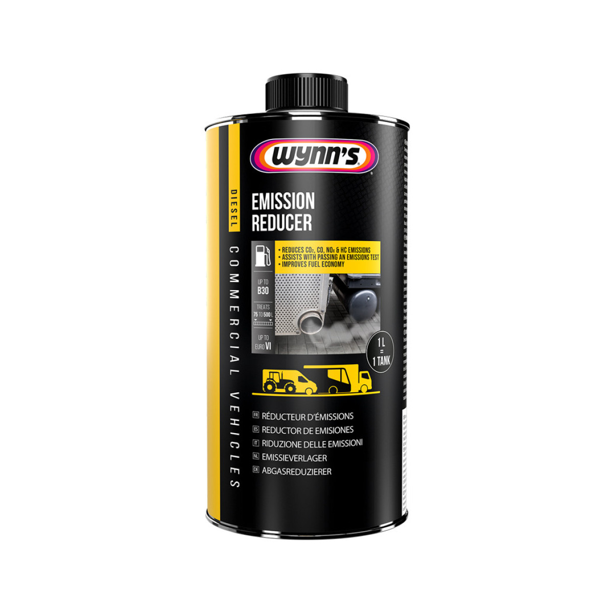 WYNNS Emission Reducer, päästöjä vähentävä lisäaine, 1 l