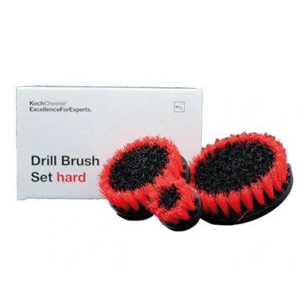 KOCH CHEMIE Drill Brush Set hard, sivellinsetti telalla