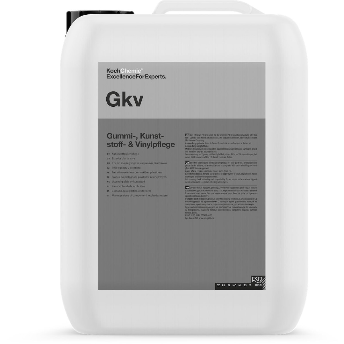 KOCH CHEMIE Exterior plastic and tire cleaner Gkv, ulkopuolisten muovi- ja rengaspuhdistusaine, 10L