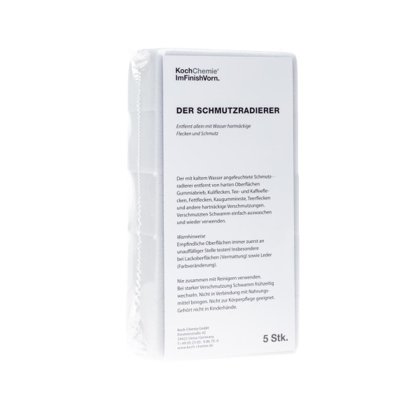 KOCH CHEMIE Melamin sponge set of 5, melamiinisienet, 5 kpl