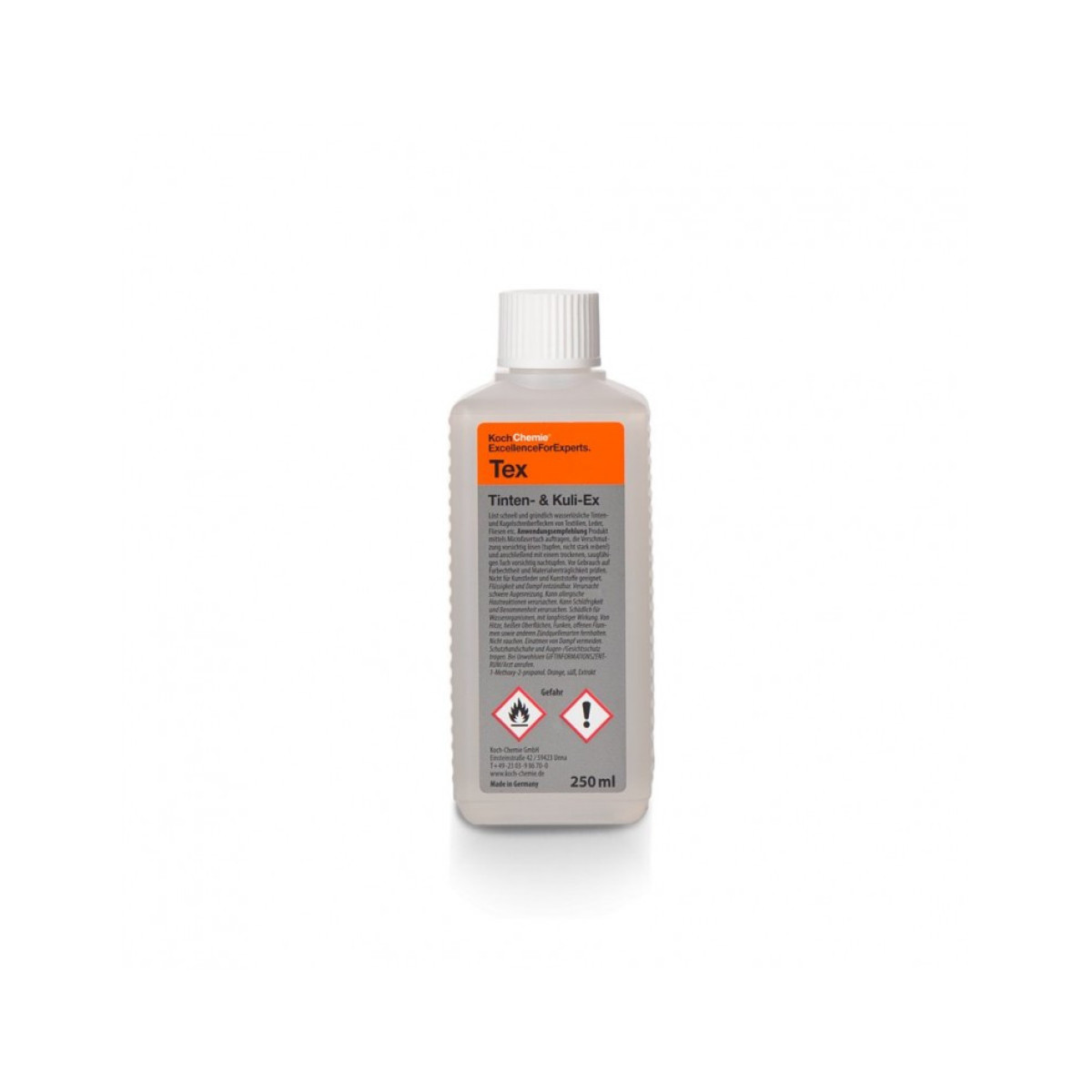 KOCH CHEMIE Ink Remover TINTEN&KULI-EX Tex, mustenpoistoaine, 250 ml