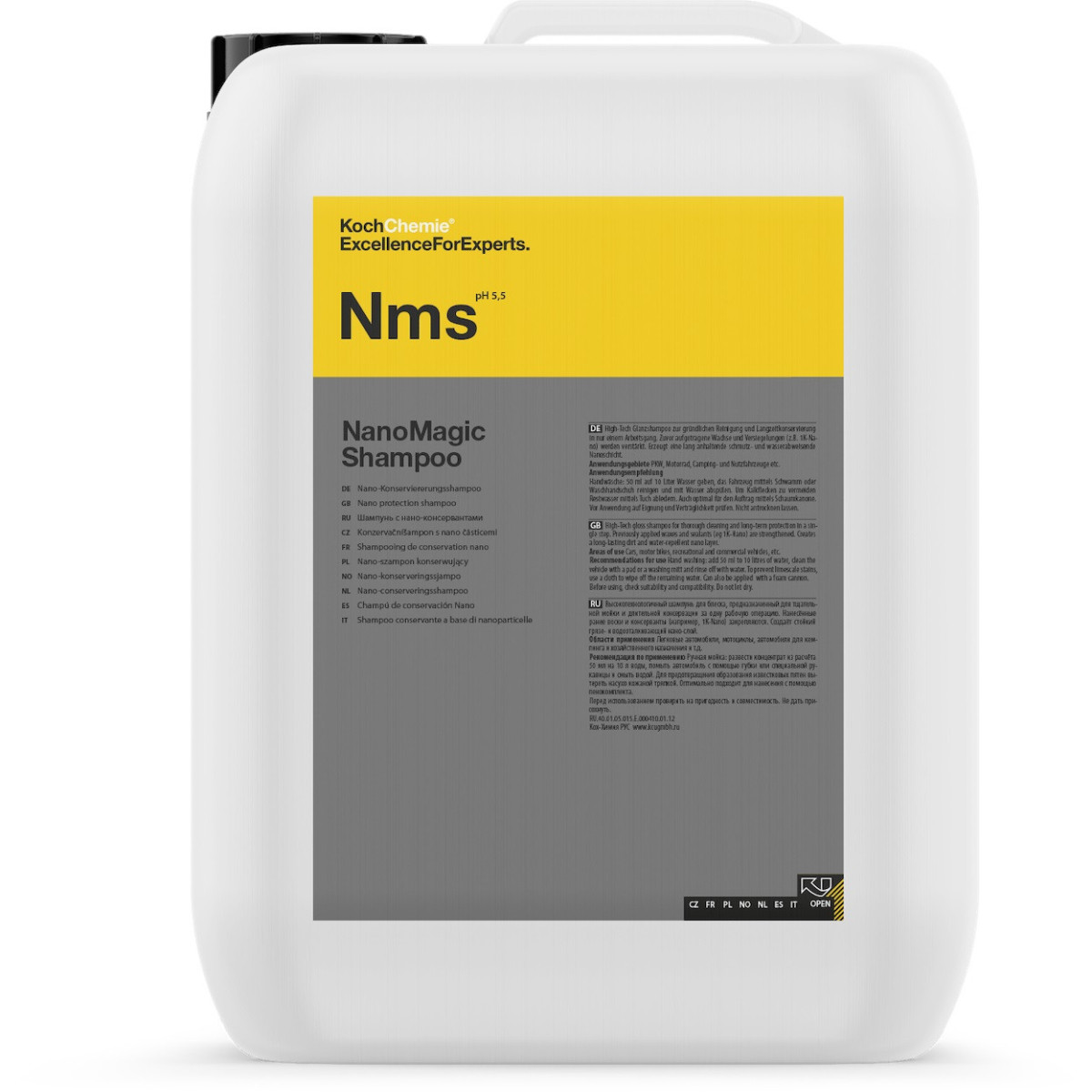 KOCH CHEMIE Nano Magic Shampoo Nms, shampoo nanoaineilla, 10L