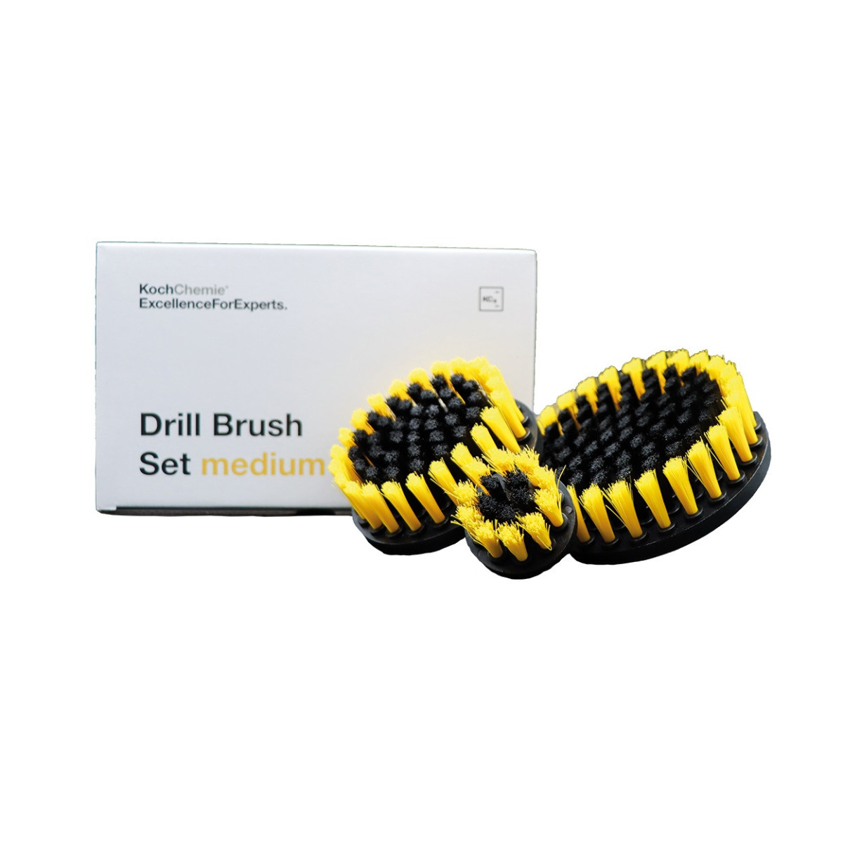KOCH CHEMIE Drill Brush Set medium, sivellinsetti telalla