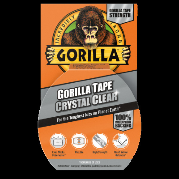 Gorilla Clear Tape 8.2 mx 48 mm, teippi, läpinäkyvä