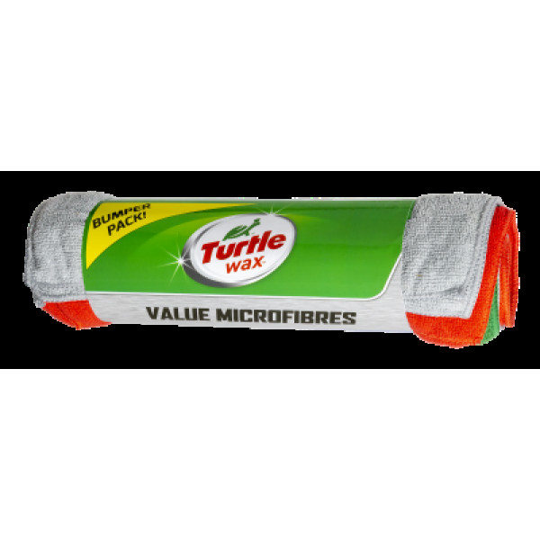 TURTLE WAX Microfiber cloth 6-pack, mikrokuituliinasarja, 40x30cm, 6 kpl