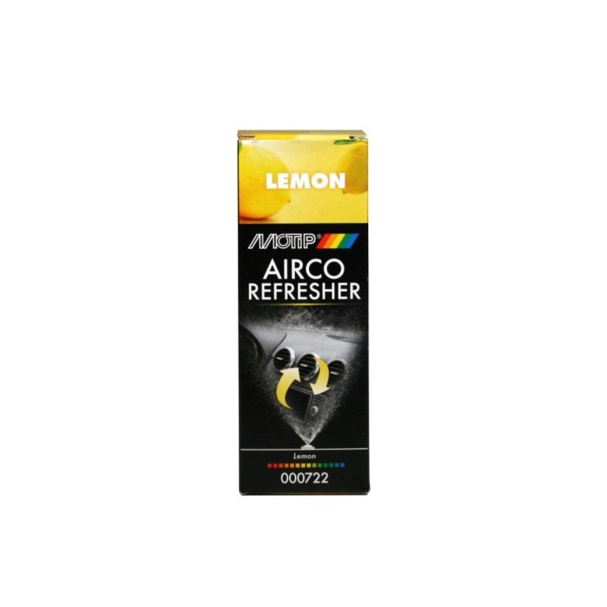 MOTIP Airco Refreshener Lemon, ilmastointiaineen puhdistusaine, 150 ml