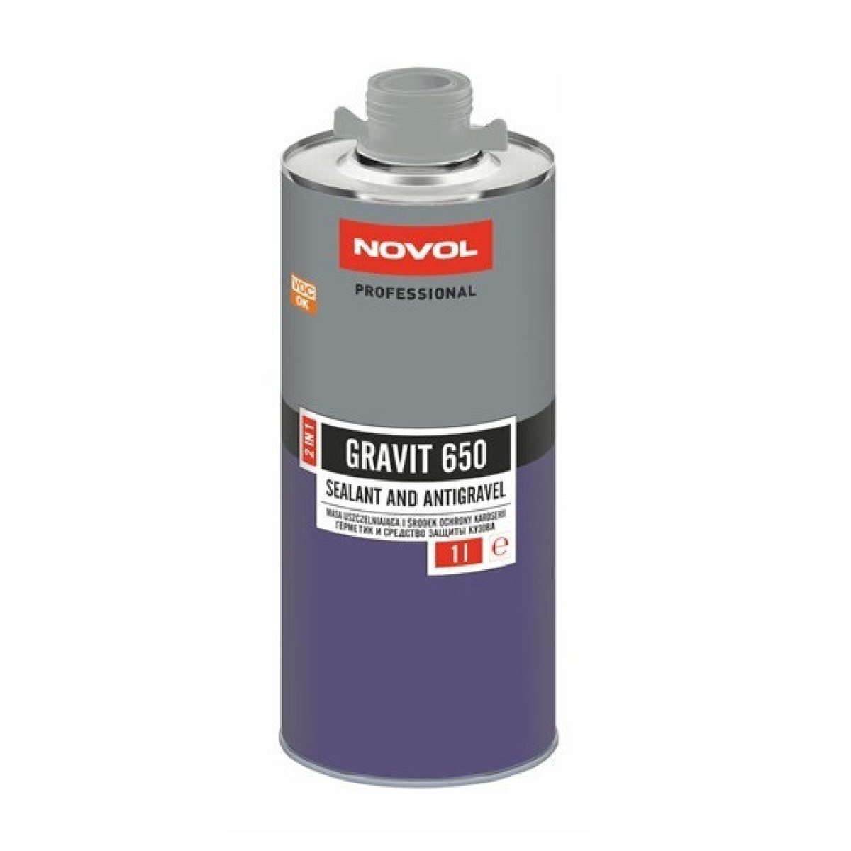 NOVOL Gravit 650 Sealant&Antigravel - Grey, suojapinnoite, harmaa, 1 l