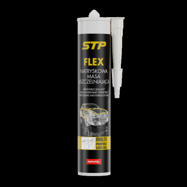 NOVOL STP FLEX, Suihkeena käytettävä saumatiiviste, valkoinen, 290 ml NOVOL STP FLEX, Suihkeena käytettävä saumatiiviste, valkoinen, 290 ml