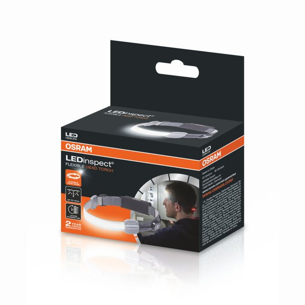 OSRAM ACE Flexible Head Torch, päähän kiinnitettävä tarkastuslamppu OSRAM ACE Flexible Head Torch, päähän kiinnitettävä tarkastuslamppu