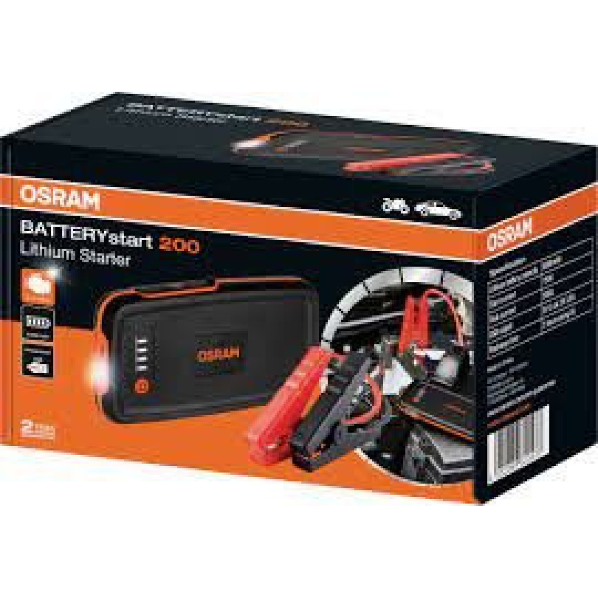 OSRAM BATTERYstart 200 (OBSL200), käynnistysakku, litium 6000 mAh