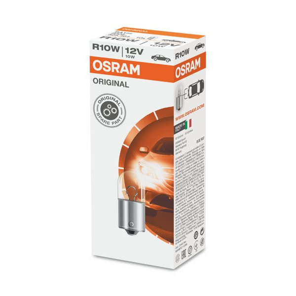 OSRAM Auton polttimo 10W 12V BA15S, 1 kpl