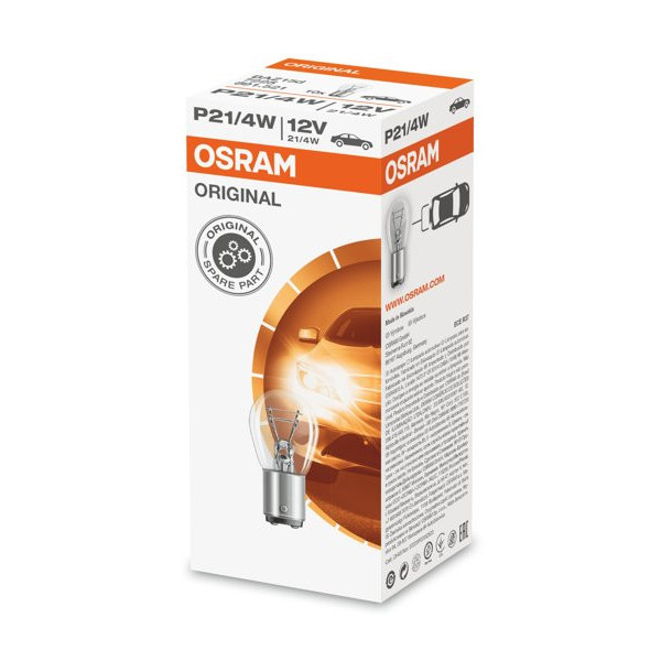 OSRAM Auton polttimo 21/4W 12V BAZ15D, 1 kpl