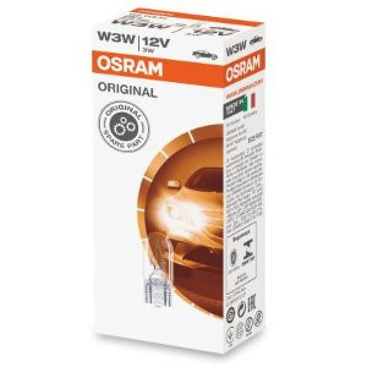 OSRAM Auton polttimo 3W 12V W2.1x9.5D, 1 kpl