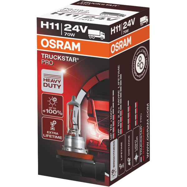 OSRAM Auton polttimo, 70W 24V H11 PGJ19-2