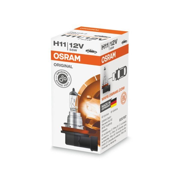 OSRAM Auton polttimo, H11 55W 12V PGJ19-2, 1 kpl