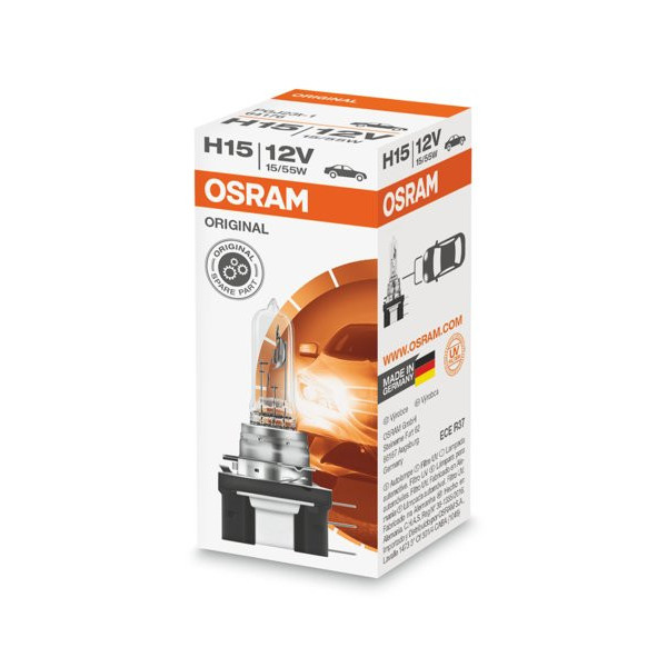 OSRAM Auton polttimo H15 55/15W 12V PGJ23T, 1 kpl