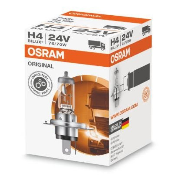 OSRAM Auton polttimo H4 75/70W 24V, 1 kpl