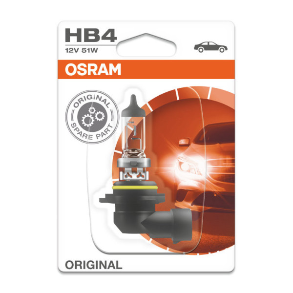 OSRAM Auton polttimo HB4 51W 12V P22D (amerikkalaisiin autoihin), 1 kpl