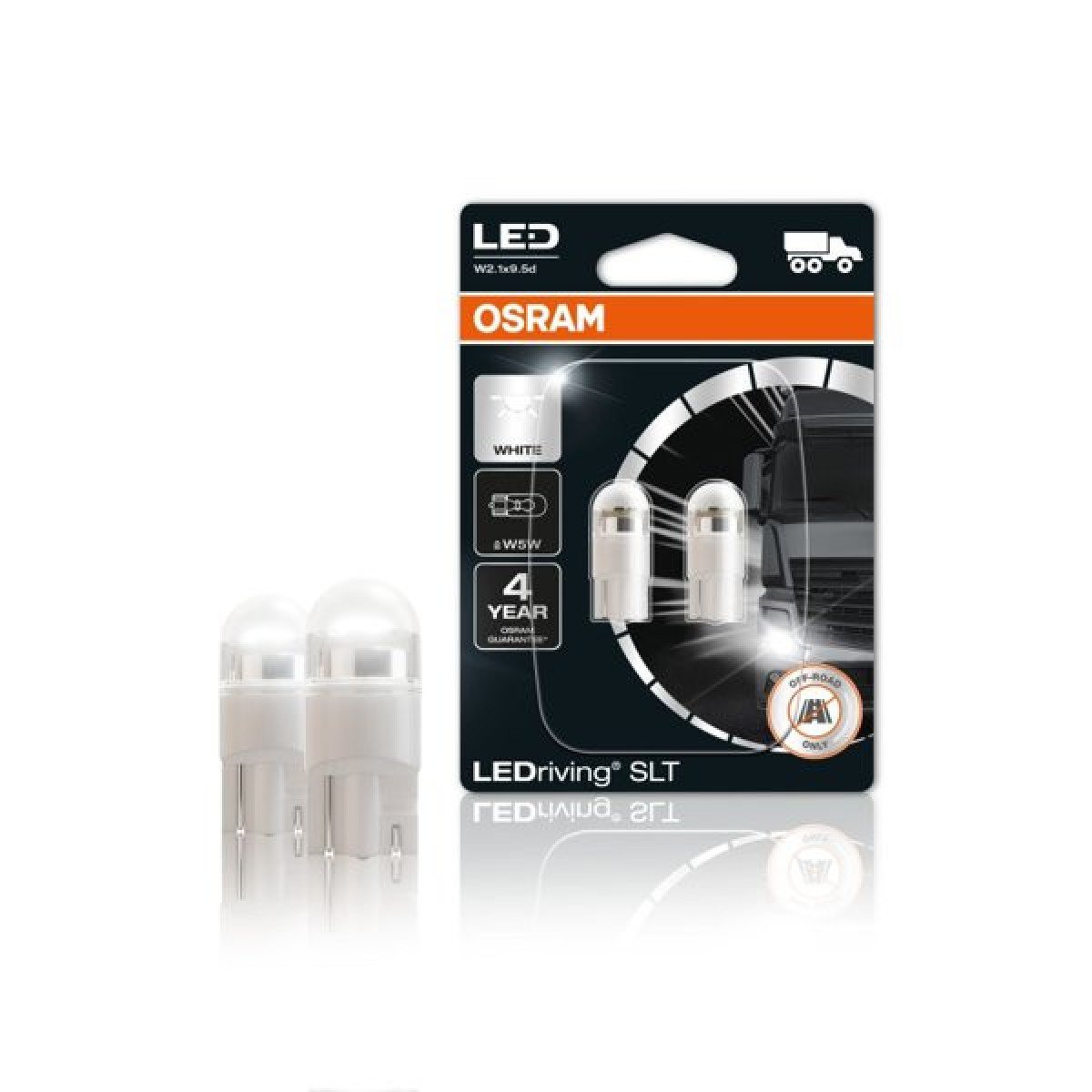 OSRAM Auton LED-polttimot W5W 1W 24V W2.1x9.5D, 2 kpl
