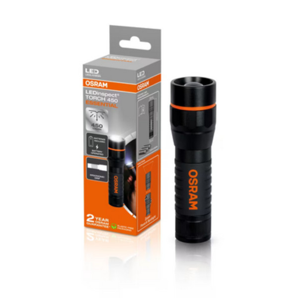 OSRAM LEDinspect Torch 450 Essential LED-taskulamppu 450/60 lm, 3xAAA