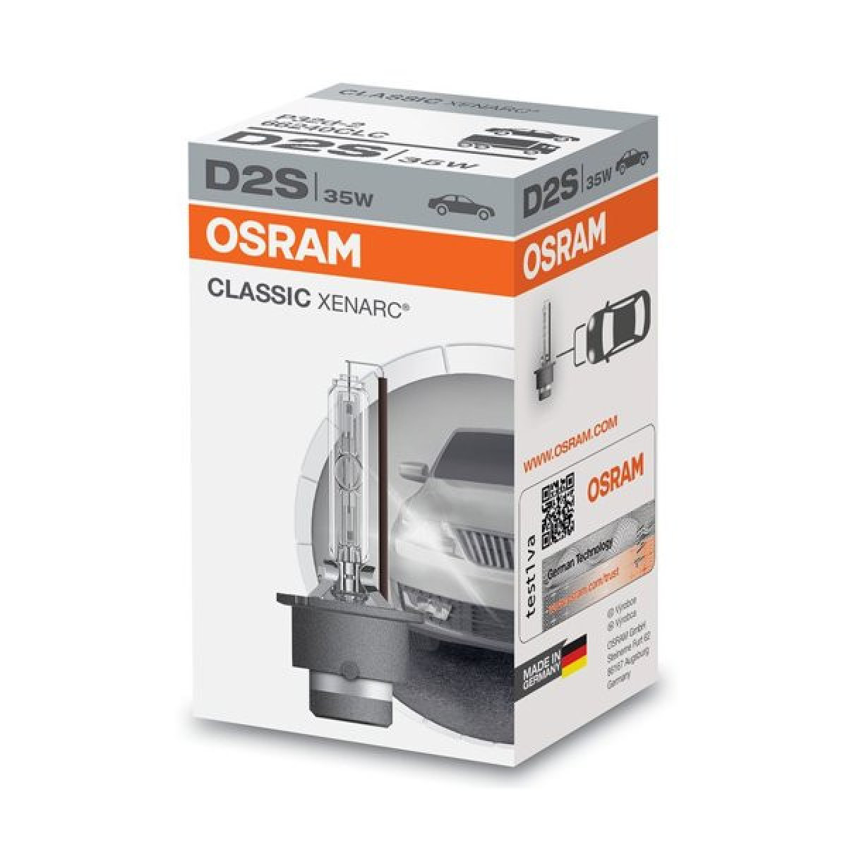 OSRAM Polttimo, 35W D2S Xenon Classic P32D-2 D2S, 1 kpl