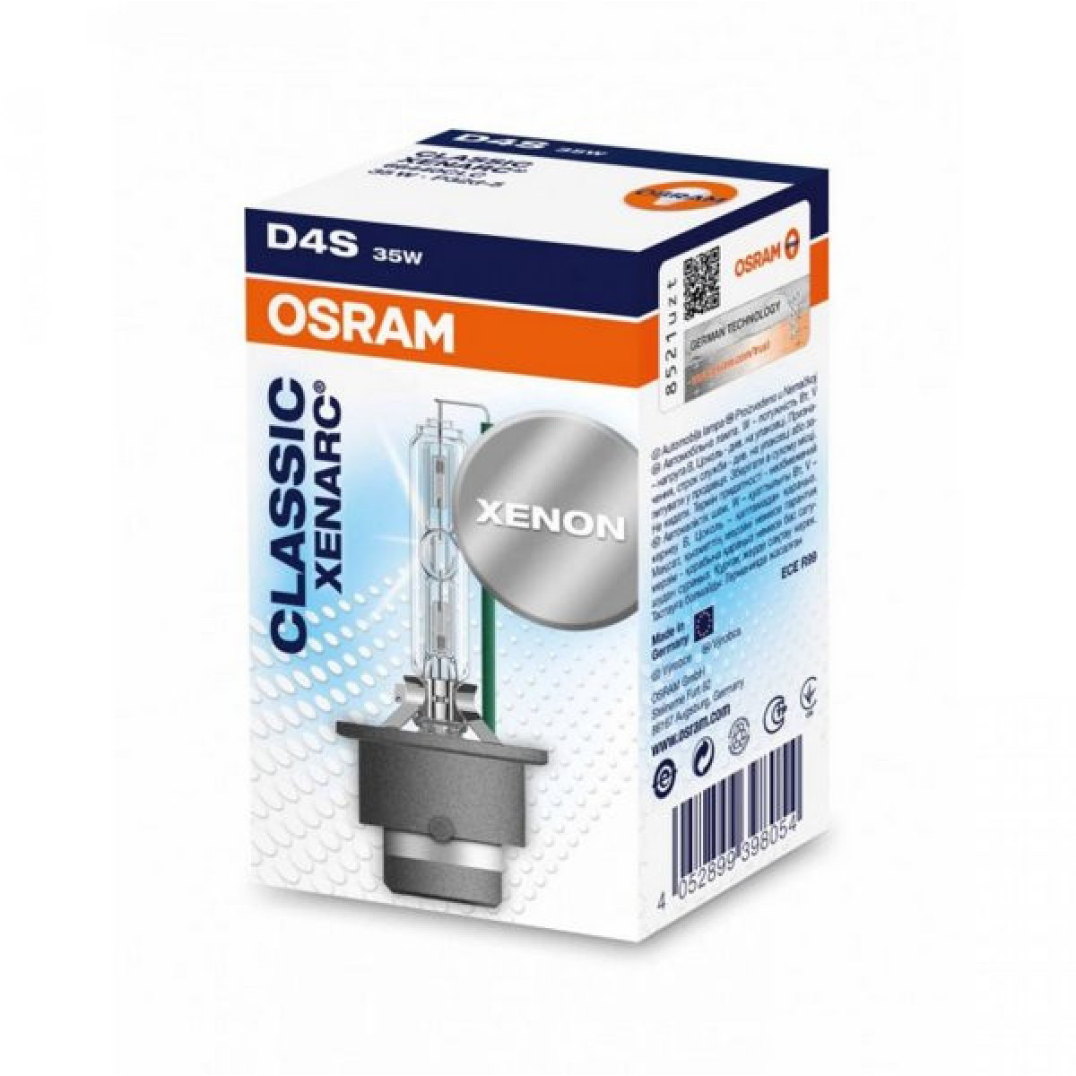 OSRAM Xenon Classic -autopolttimo 35W P32D-5 D4S, 1 kpl.
