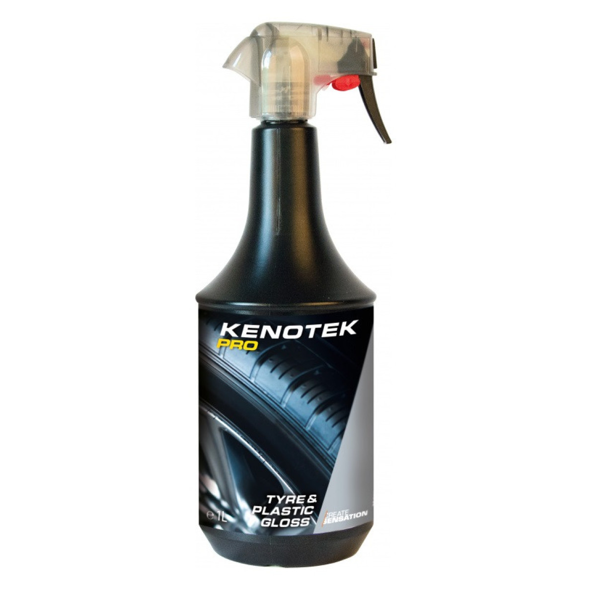 KENOTEK Tire&Plastic Gloss, renkaiden ja muovin mustausaine, 1 l