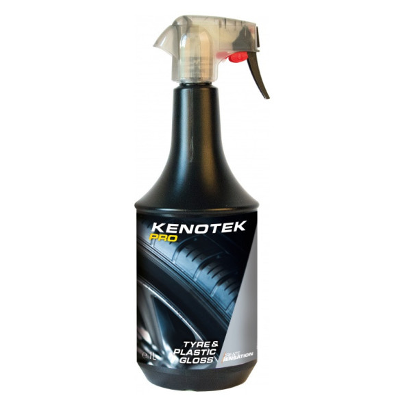 KENOTEK Tire&Plastic Gloss, renkaiden ja muovin mustausaine, 1 l