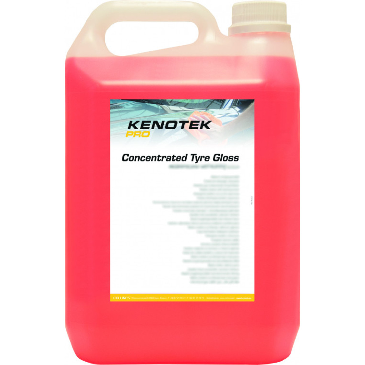 KENOTEK Concentrated Tire Gloss, tiivistetty rengaskiiltoaine, 5l
