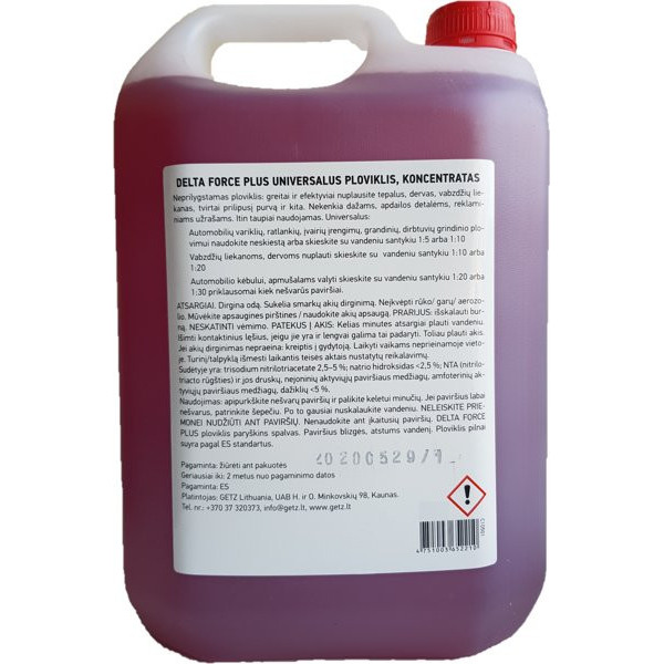 PITSTOP Delta Force Plus, pesuaine, 5 L