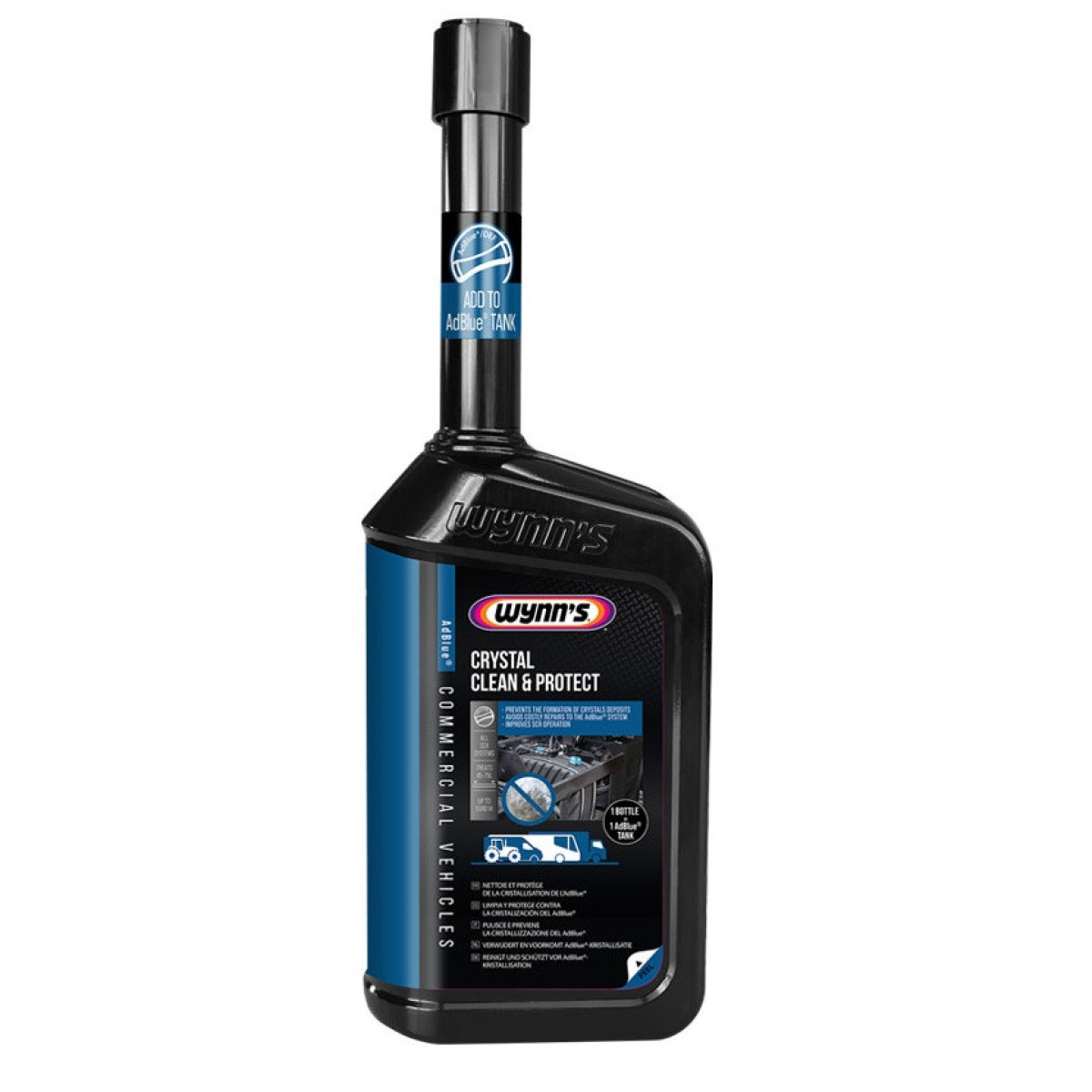 WYNNS Crystal Clean & Protect, lisäaine AD-Blue-järjestelmään kiteytymistä vastaan, 500 ml