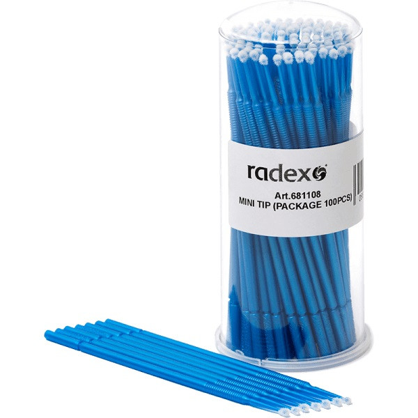 RADEX Microbrush, mikroharjat, 100 kpl.