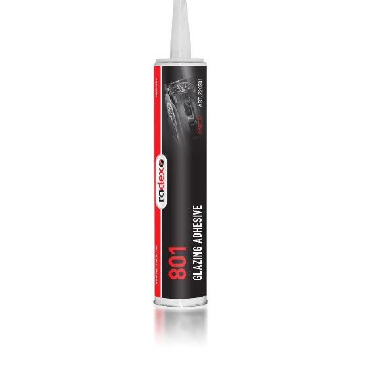 RADEX 801 Glazing Adhesive Fast, lasiliima, 310 ml