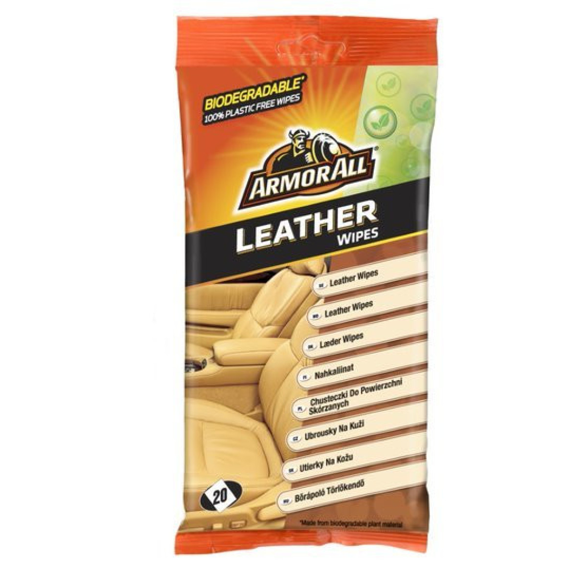ARMORALL Leather flow wipes, Pyyhkeet nahkapinnoille, 20 kpl