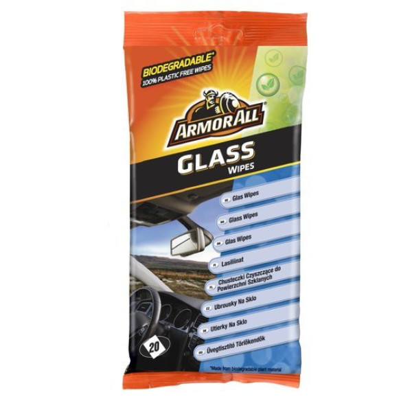 ARMORALL Glass flow wipes, Lasinpuhdistusliinat, 20 kpl.