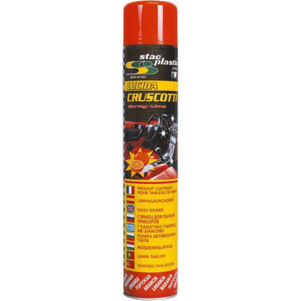 STAC PLASTIC Muovipaneelien puhdistusaine silikonilla, appelsiinin tuoksu, 750 ml