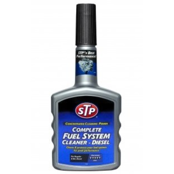 STP Complete Fuel System Cleaner - Diesel, erittäin vahva dieseljärjestelmän puhdistusaine, 400 ml