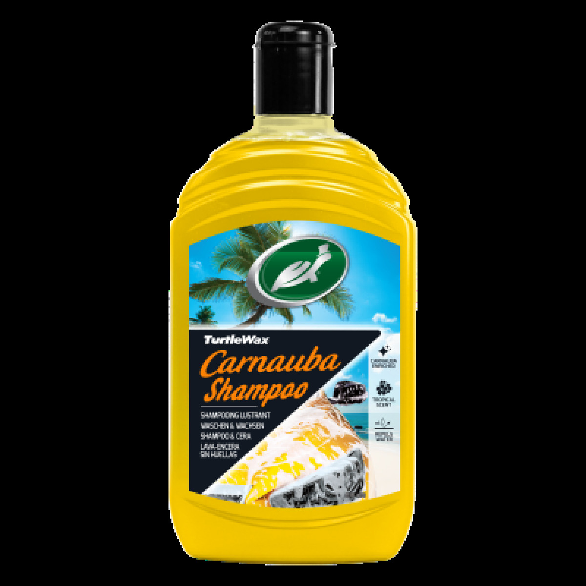 Turtle Wax Carnauba Wash & Wax, vahalla täytetty shampoo, 500 ml Turtle Wax Carnauba Wash & Wax, vahalla täytetty shampoo, 500 ml