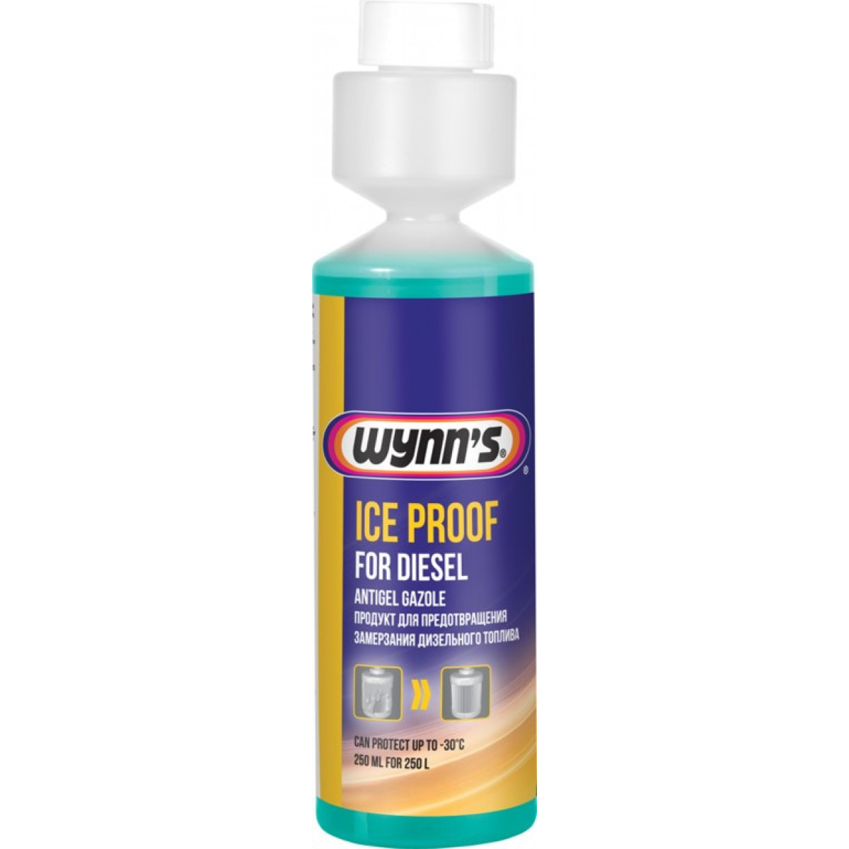 WYNNS Ice Proof For Diesel, dieselin lisäaine kiteytymistä vastaan, 250 ml
