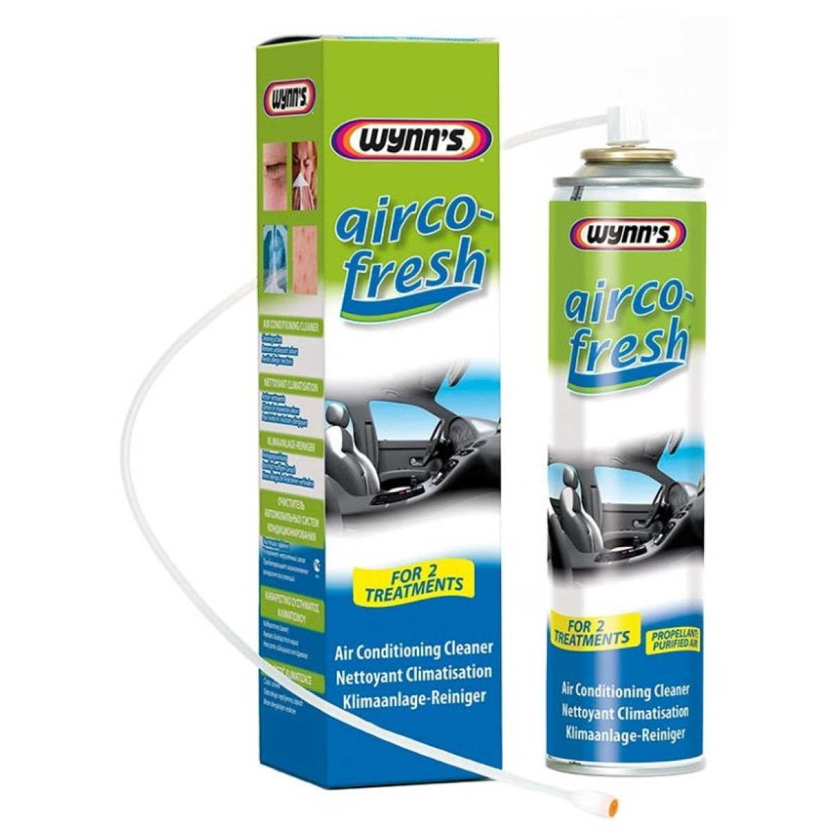 WYNNS Airco-Fresh Aerosol, ilmastointilaitteen puhdistussuihke, 250 ml
